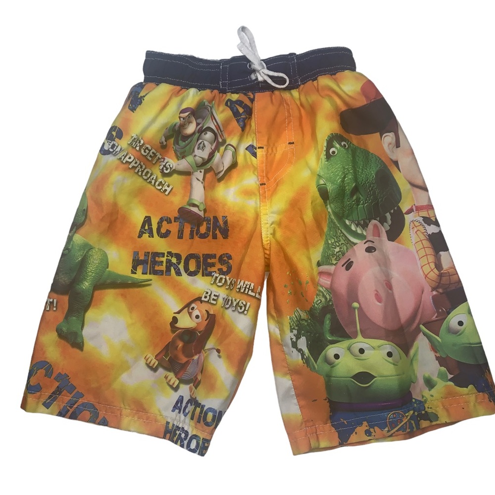 Disney Boys Size 4/5 Swim Board Shorts Pixar Toy Story 3 Buzz Lightyear